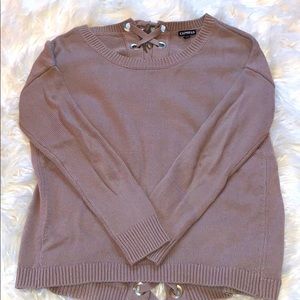 NWOT- Express Sweater w/Tied Back